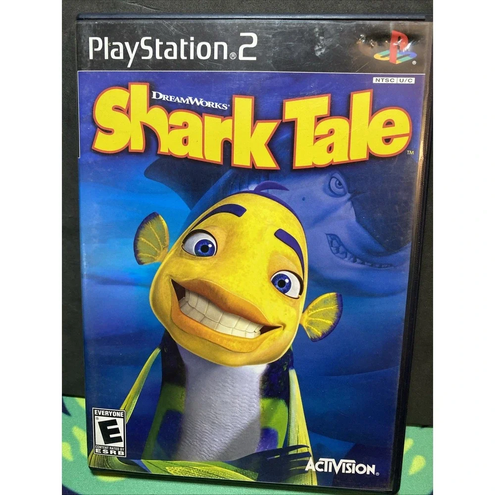 Shark Tale PS2 Complete w/ Manual Black Label